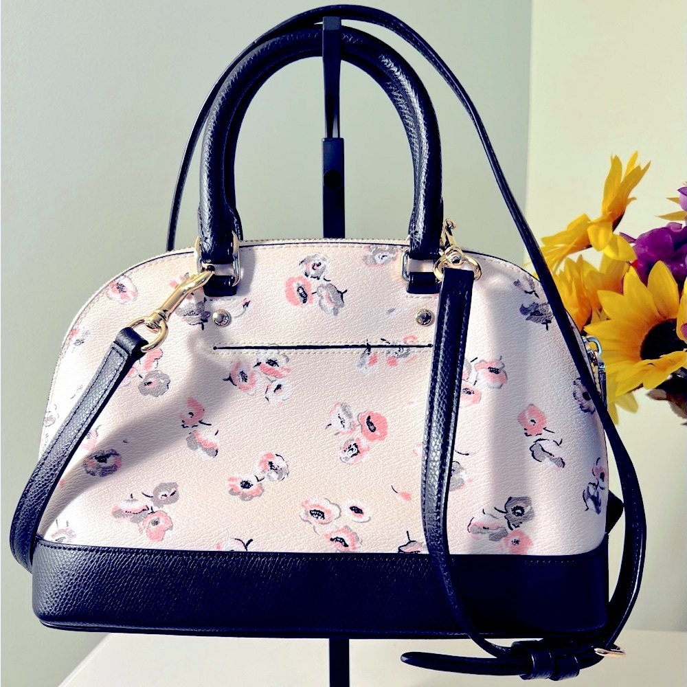 EUC RARE Coach Floral 🌺 Two-Way Satchel Bag - Picture 4 of 14